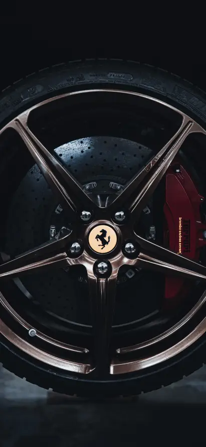 4k机械壁纸 - 汽车 - 轮胎 - 法拉利「哲风壁纸」