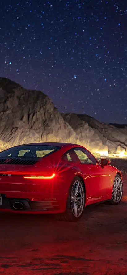 4k夜景壁纸 - 尾灯 - 星空 - 机械「哲风壁纸」