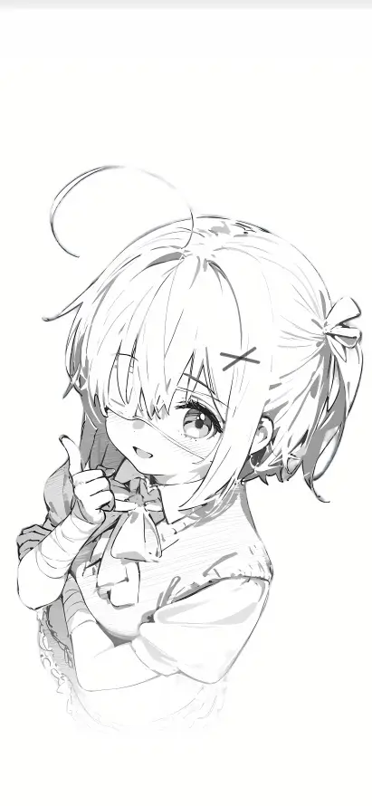 4k插画壁纸 - 校服 - 短发 - 萌系「哲风壁纸」