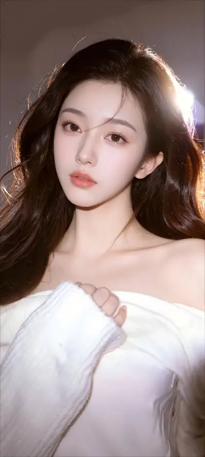 4k时尚壁纸 - 暗调 - 气质 - 白衣「哲风壁纸」