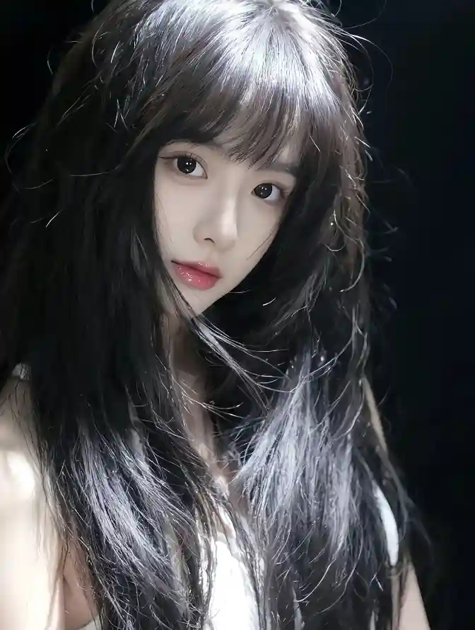 4k时尚壁纸 - 清纯 - 白衣 - 红唇「哲风壁纸」