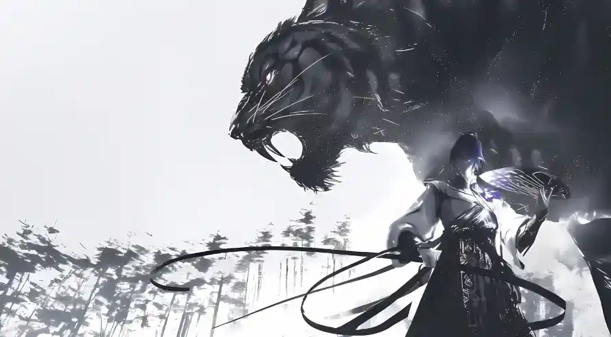 4k古风壁纸 - 树木 - 玄幻 - 黑虎「哲风壁纸」