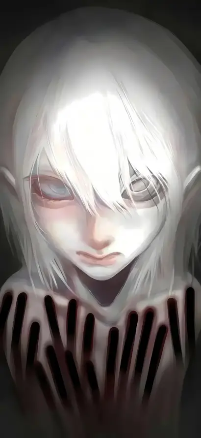 4k暗黑壁纸 - 黑白 - 二次元 - 精灵耳「哲风壁纸」