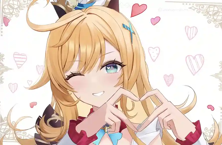 4k原神壁纸 - 眨眼 - 笔芯 - 金发「哲风壁纸」