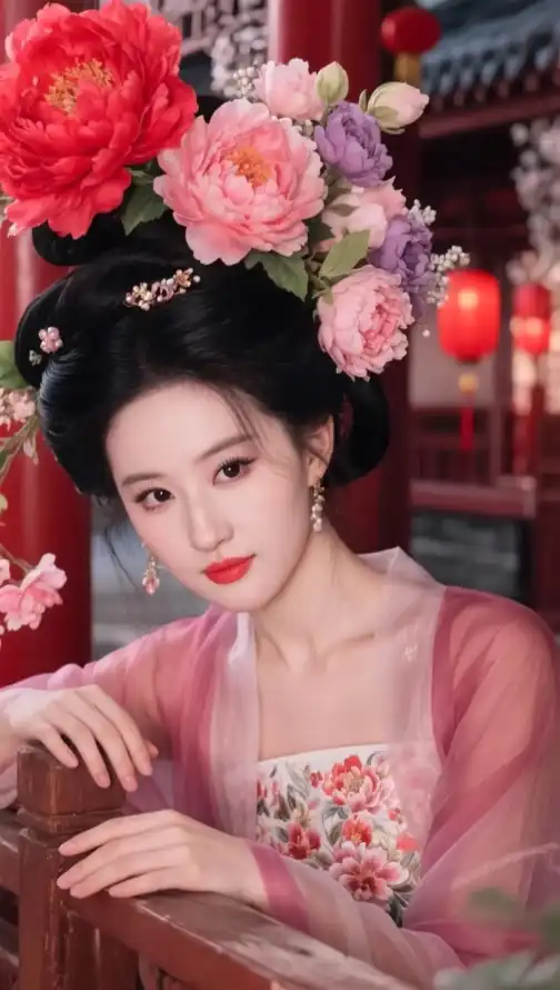 4k人物壁纸 - 发饰 - 古宅 - 古装「哲风壁纸」