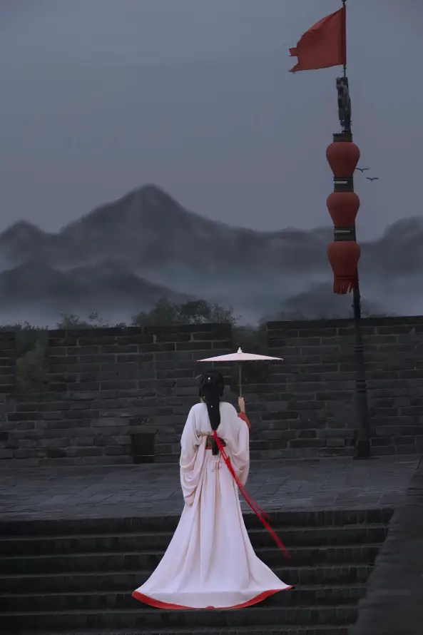 4k人物壁纸 - 古装 - 古风 - 城墙「哲风壁纸」