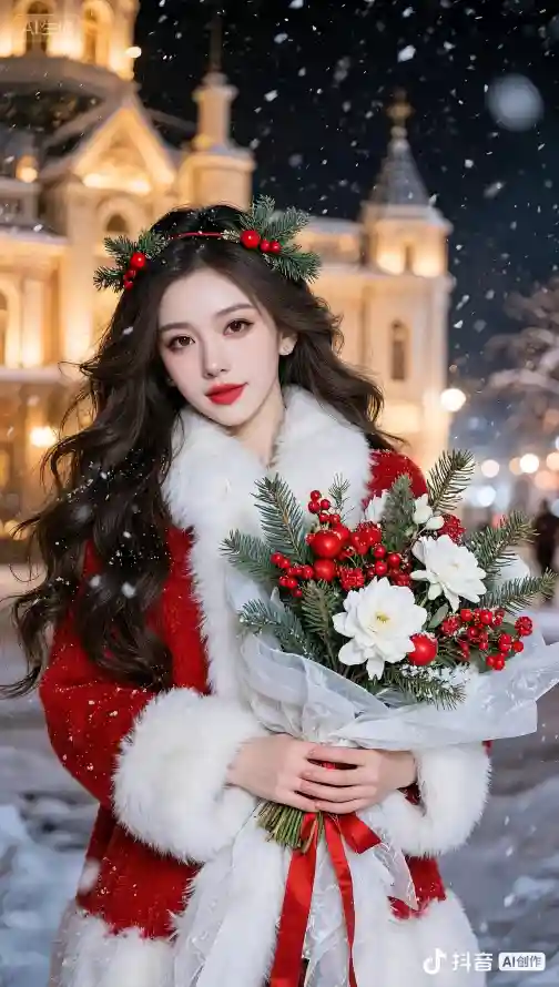 4k人物壁纸 - 冬季 - 卷发 - 夜晚「哲风壁纸」