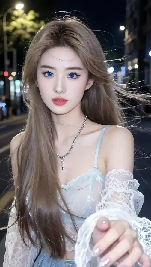 4k人物壁纸 - 吊带 - 夜晚 - 气质「哲风壁纸」