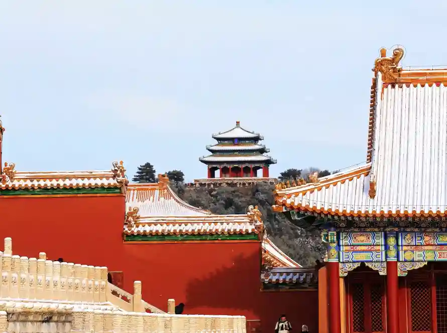 2k冬季壁纸-万春亭壁纸和北京-中式建筑壁纸分享「哲风壁纸」