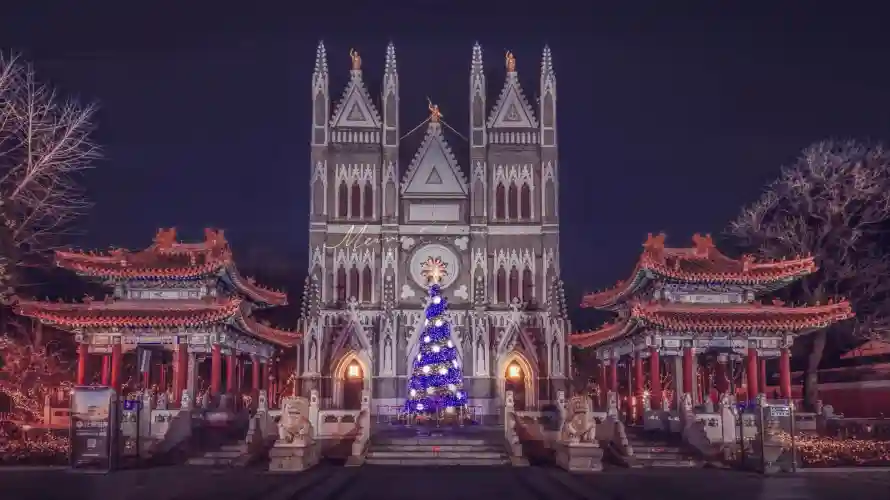 4k冬季壁纸 - 北京 - 城市 - 夜晚「哲风壁纸」