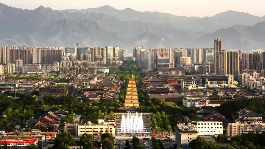 4k古城壁纸 - 喷泉 - 城市 - 山脉「哲风壁纸」