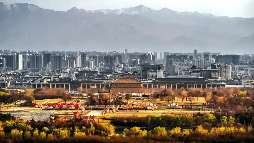 4k城市壁纸 - 山脉 - 秋景 - 秦岭「哲风壁纸」