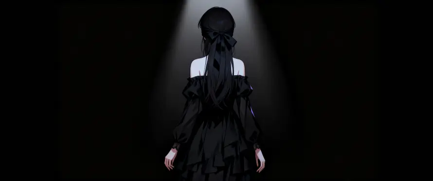 4k长发壁纸 - 光影 - 人物 - 背影「哲风壁纸」