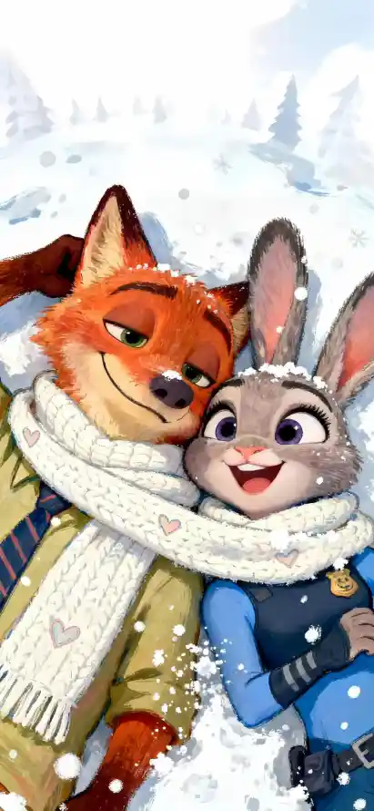 4k伙伴壁纸 - 冒险 - 冬季 - 围巾「哲风壁纸」