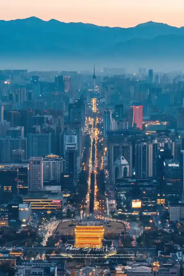 4k傍晚壁纸 - 古都 - 城市 - 山脉「哲风壁纸」