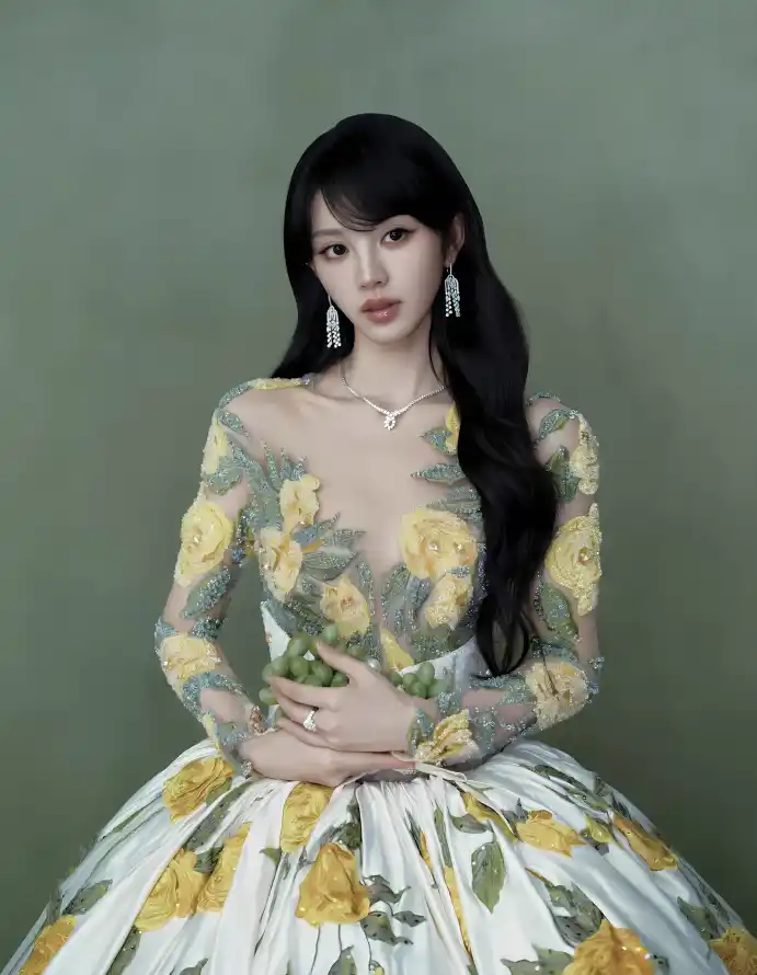 4k优雅壁纸 - 珠宝 - 田曦薇 - 礼服裙「哲风壁纸」