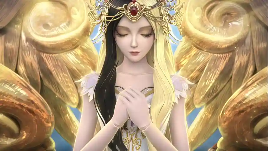 2k光仙子壁纸-双发色 - 白光莹-仙子装扮免费下载「哲风壁纸」