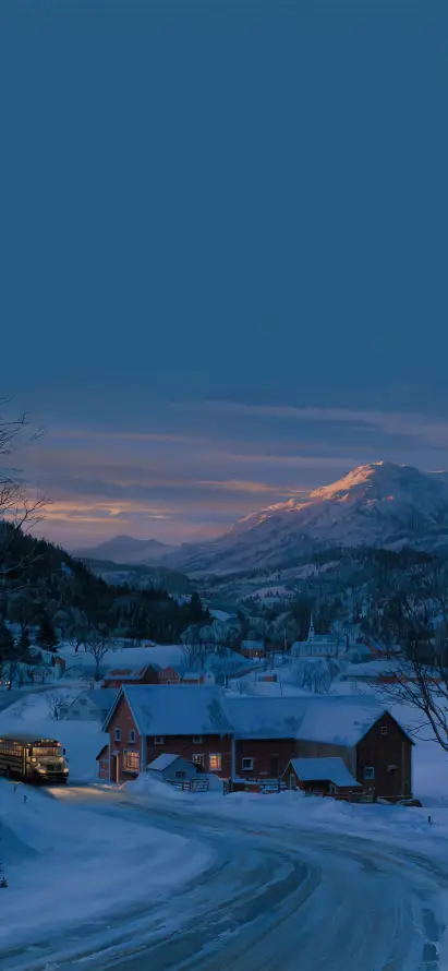 4k乡村壁纸 - 冬日 - 壁纸 - 房屋「哲风壁纸」