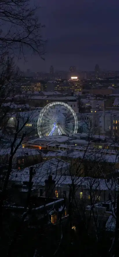 4k冬季壁纸 - 雪 - 城市 - 壁纸「哲风壁纸」