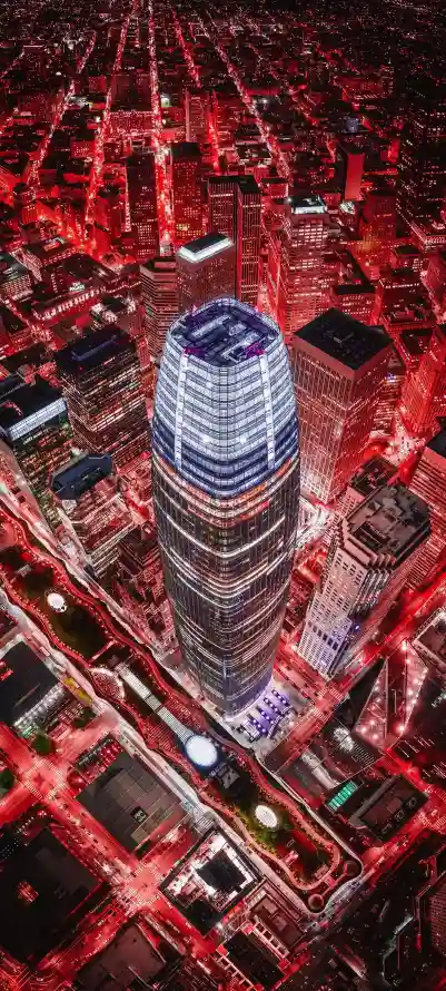 4k俯瞰壁纸 - 城市 - 壁纸 - 夜景「哲风壁纸」