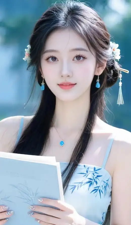 4k古装壁纸 - 簪花 - 美女 - 古典发型「哲风壁纸」