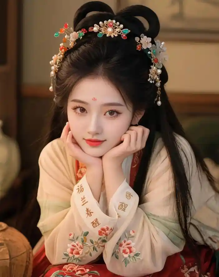 4k刺绣壁纸 - 古装 - 汉服 - 美女「哲风壁纸」