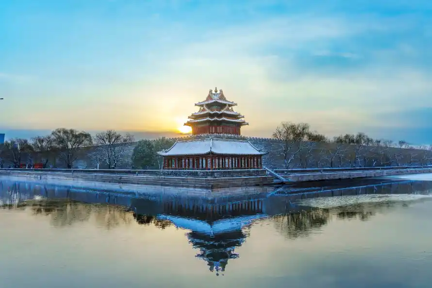 4k倒影壁纸 - 北京 - 天空 - 故宫「哲风壁纸」