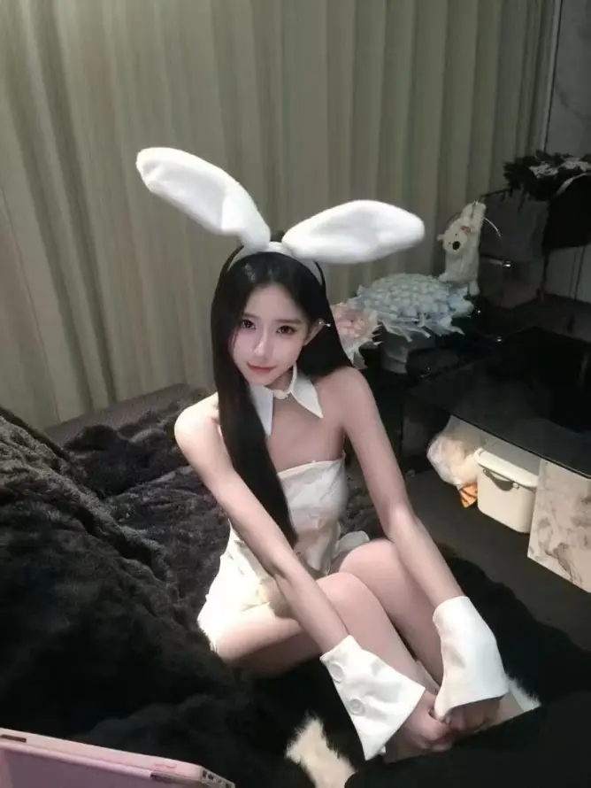 4k兔耳壁纸 - 可爱 - 坐姿 - 壁纸「哲风壁纸」