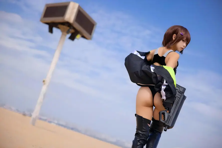 4k夏日壁纸 - 性感 - 沙滩 - 泳衣「哲风壁纸」