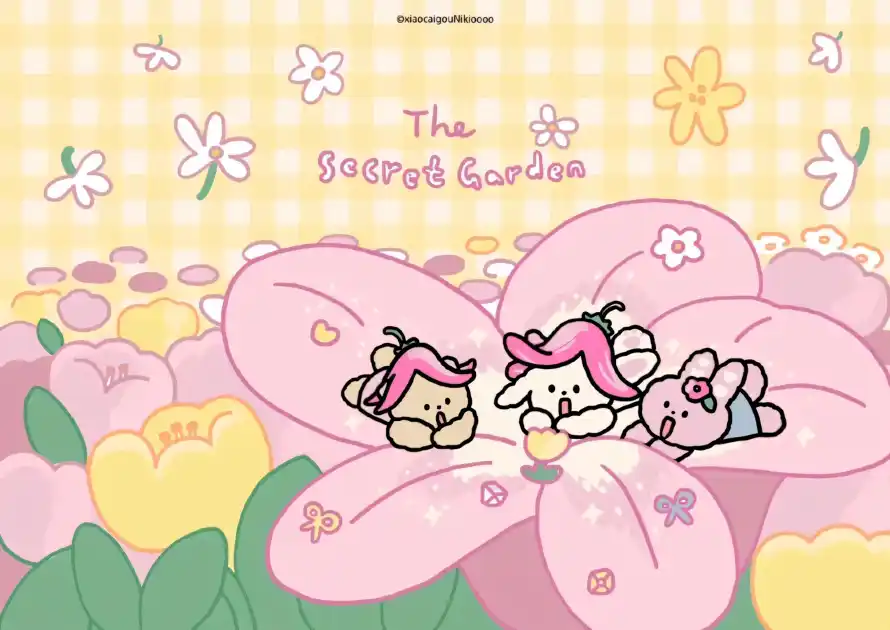 4k卡通壁纸 - 可爱 - 童趣 - 花朵「哲风壁纸」