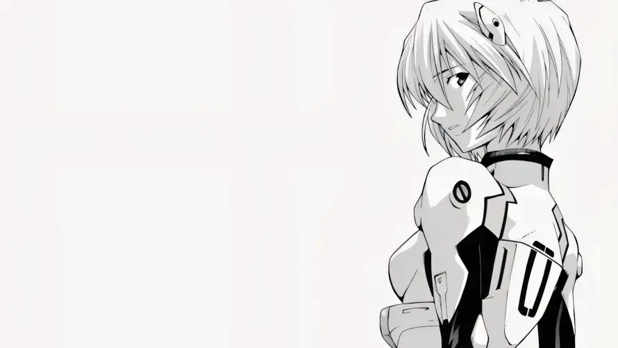 4k侧脸壁纸 - 短发 - 简约 - 黑白「哲风壁纸」