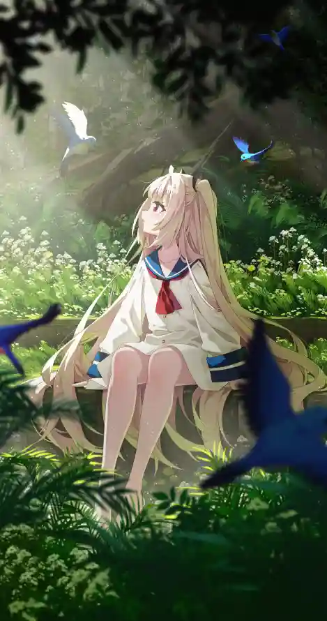 4k丛林壁纸 - 光影 - 校服 - 森林「哲风壁纸」