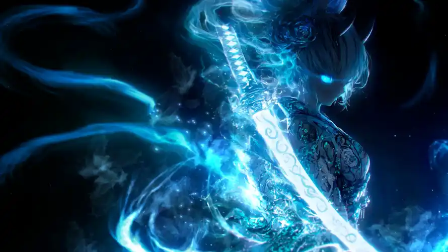 4k光效壁纸 - 剑 - 兽耳 - 动漫「哲风壁纸」