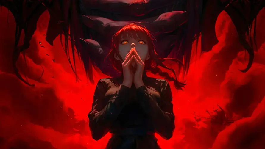 4k动漫壁纸 - 神秘 - 红发 - 红温「哲风壁纸」