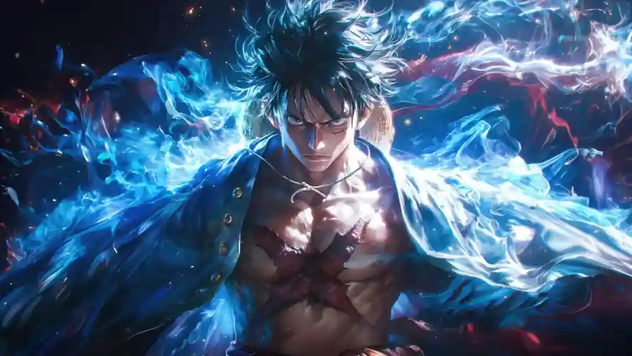 4k伤疤壁纸 - 热血 - 红温 - 路飞「哲风壁纸」