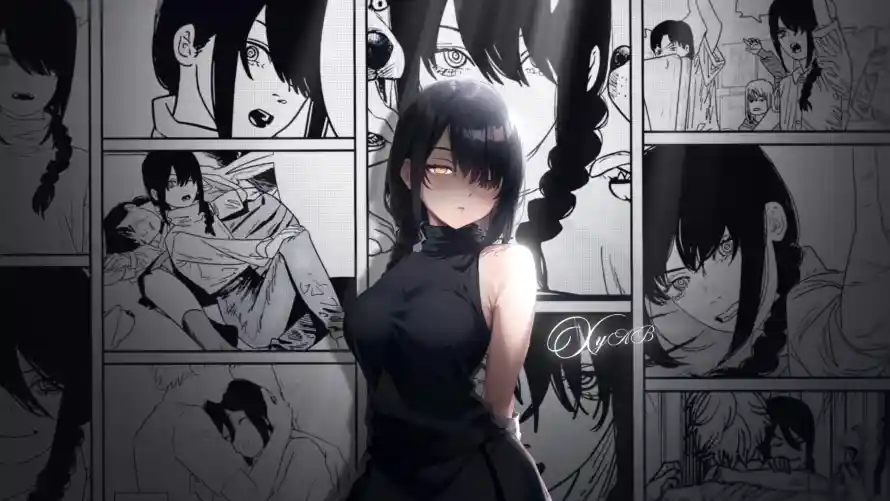 4k少女壁纸 - 红温 - 黑发 - 二次元「哲风壁纸」