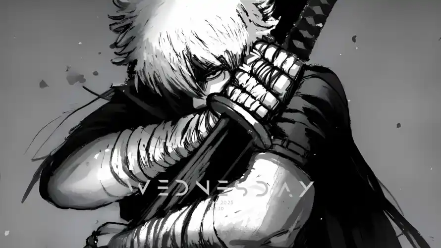 4k动漫壁纸 - 持刀 - 插画 - 武士「哲风壁纸」