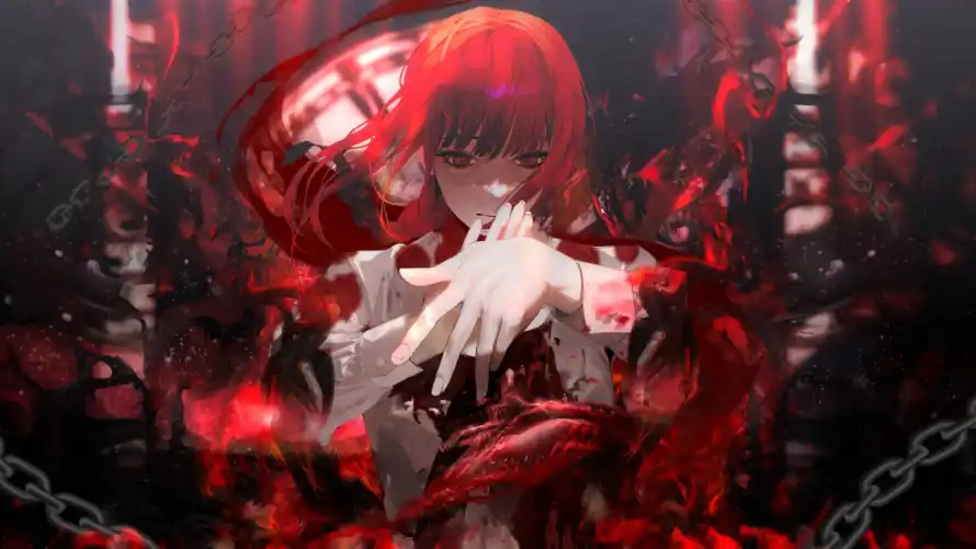 4k动漫壁纸 - 暗黑 - 神秘 - 红温「哲风壁纸」
