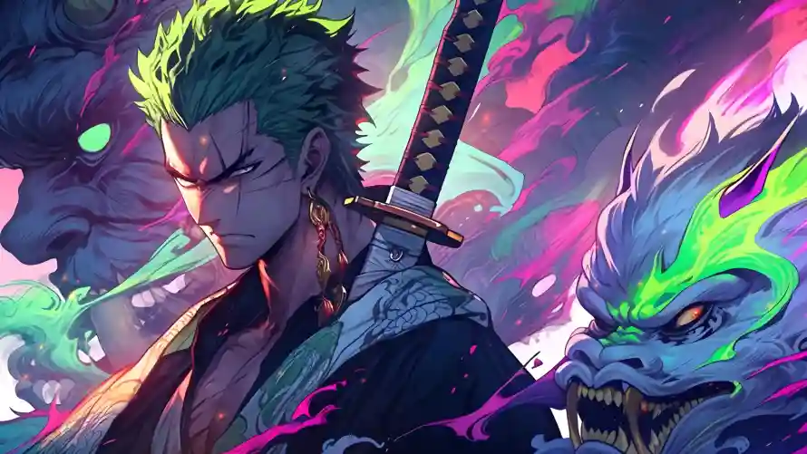 4k索隆壁纸 - 红温 - 武士刀 - 海贼王「哲风壁纸」