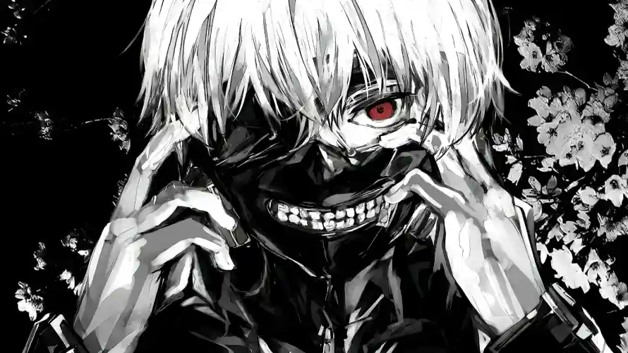 4k压抑壁纸 - 喰种 - 暗黑 - 樱花「哲风壁纸」