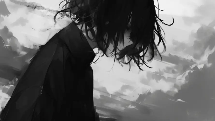 4k云层壁纸 - 动漫 - 天空 - 忧郁「哲风壁纸」