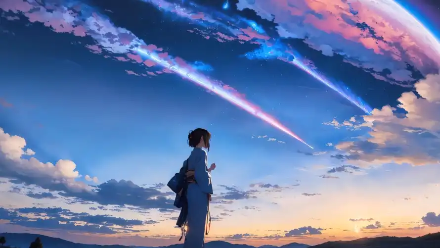 4k云朵壁纸 - 人物 - 动漫 - 天空「哲风壁纸」