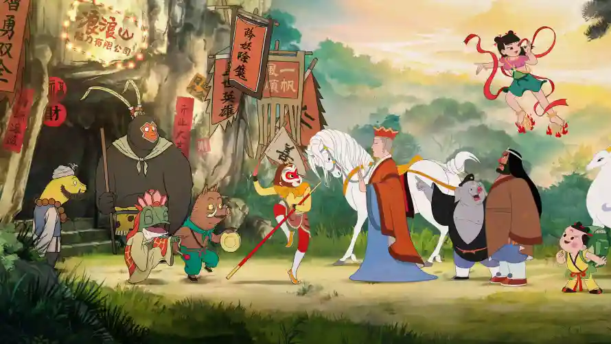 5k哪吒壁纸-孙悟空与唐僧-国产动画壁纸分享「哲风壁纸」