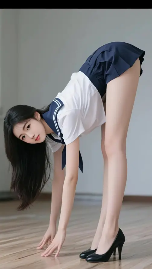 4k制服壁纸 - 壁纸 - 室内 - 弯腰「哲风壁纸」