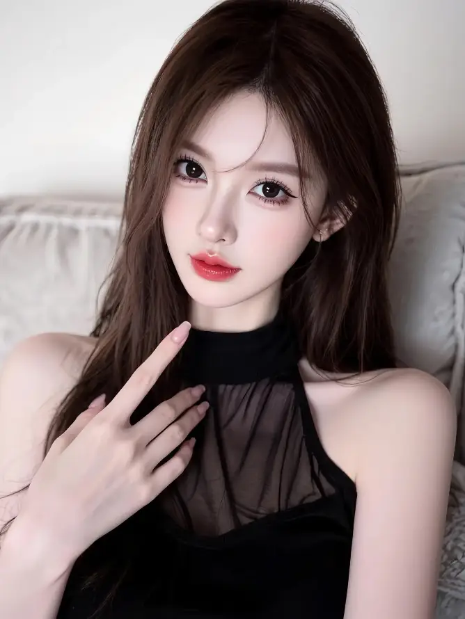 4k壁纸壁纸 - 室内 - 红唇 - 美女「哲风壁纸」