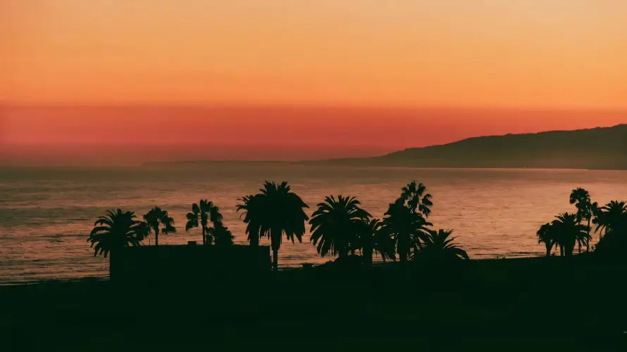 4k剪影壁纸 - 天空 - 日落 - 晚霞「哲风壁纸」