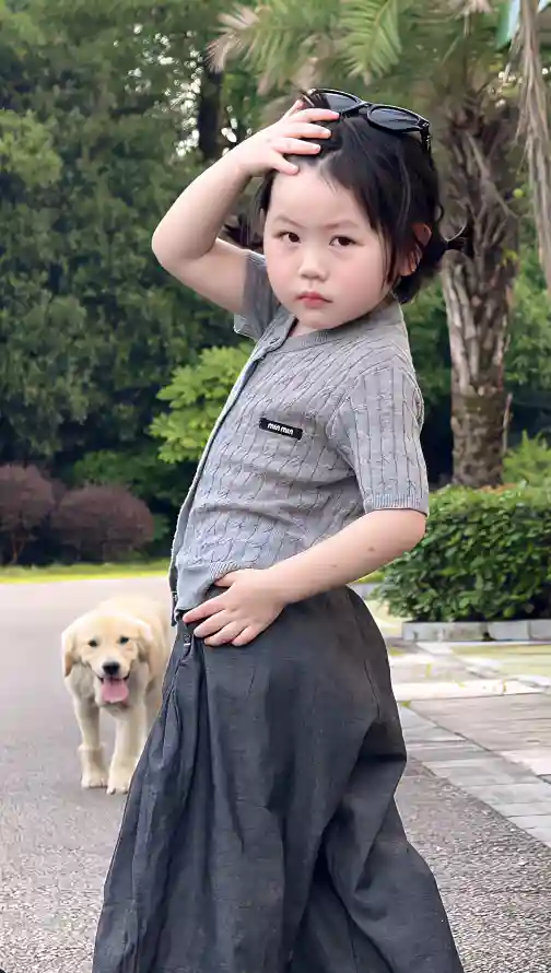 4k休闲壁纸 - 儿童 - 可爱 - 墨镜「哲风壁纸」