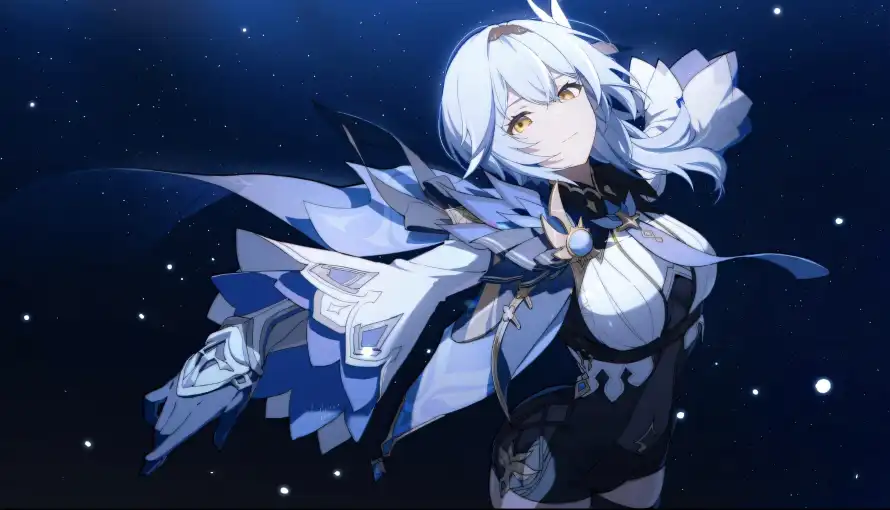 4k优菈壁纸 - 夜 - 原神 - 星星「哲风壁纸」