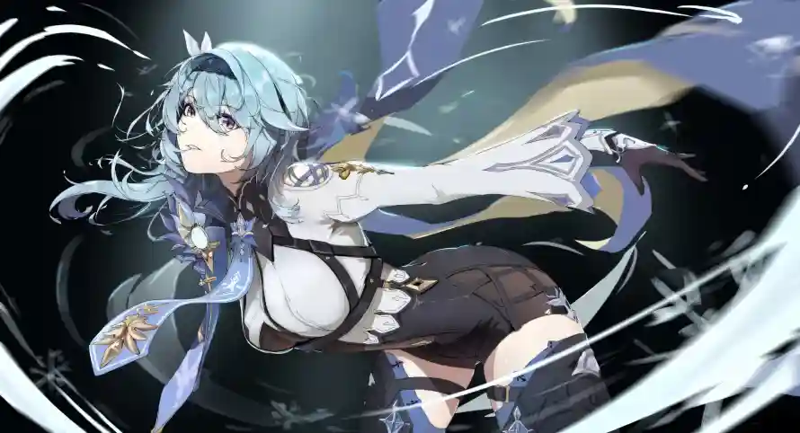 4k优菈壁纸 - 原神 - 蓝发 - 二次元「哲风壁纸」