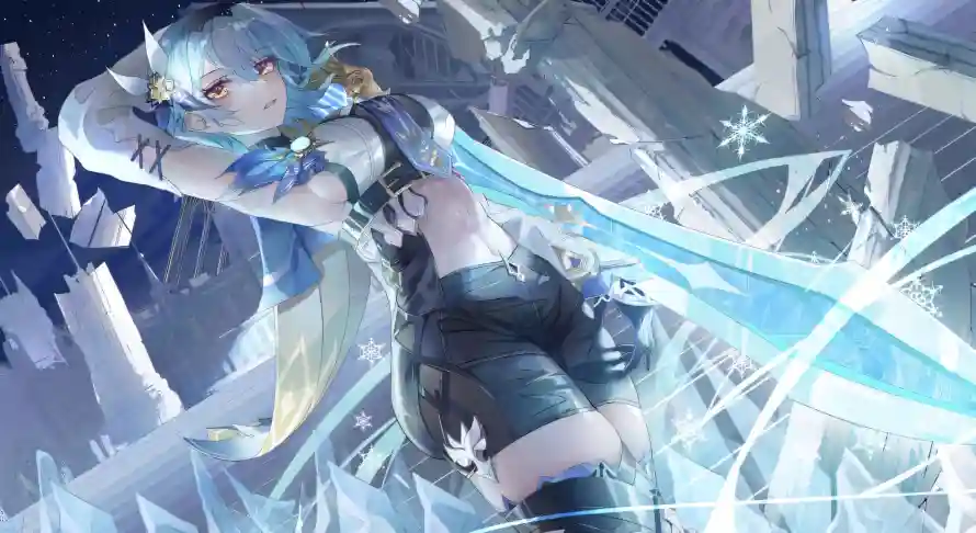 4k优菈壁纸 - 冰剑 - 原神 - 圣剑「哲风壁纸」